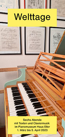 Flyer Pianomuseum Welttage 2023