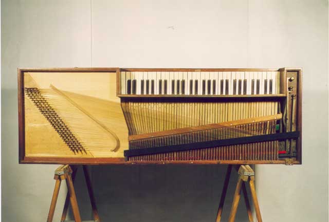 Tafelklavier Zumpe & Buntebart, London 1771; Aufsicht