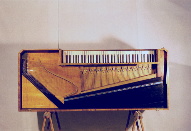 Tafelklavier Walter & Sohn, Wien ca. 1820; Grundriss/Aufsicht