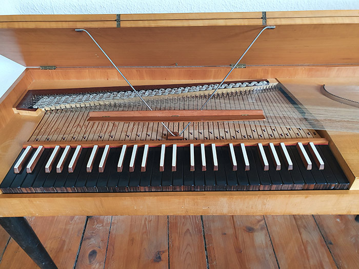 Clavichord nach Christian Gottlob Hubert (Ansbach 1782), Kopie von Rainer Schütze #S781 (Heidelberg 1957)