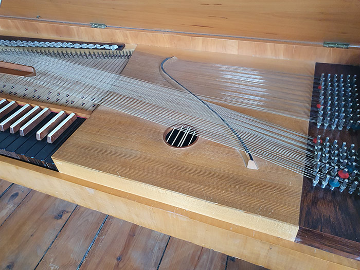 Clavichord nach Christian Gottlob Hubert (Ansbach 1782), Kopie von Rainer Schütze #S781 (Heidelberg 1957)