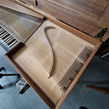 ungebundenes, zweichöriges Clavichord Anonymus, deutsch, ca. 1790, Kopie von Jacques C. M. van t Veer 2004